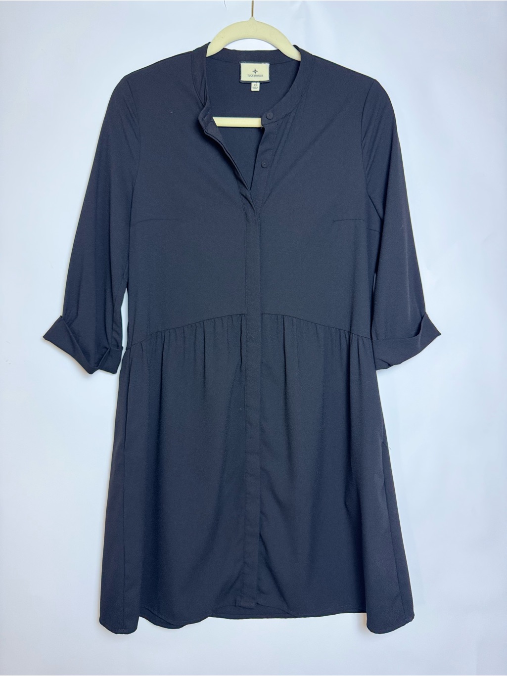 Tuckernuck Black Swing Crepe Dress Xs